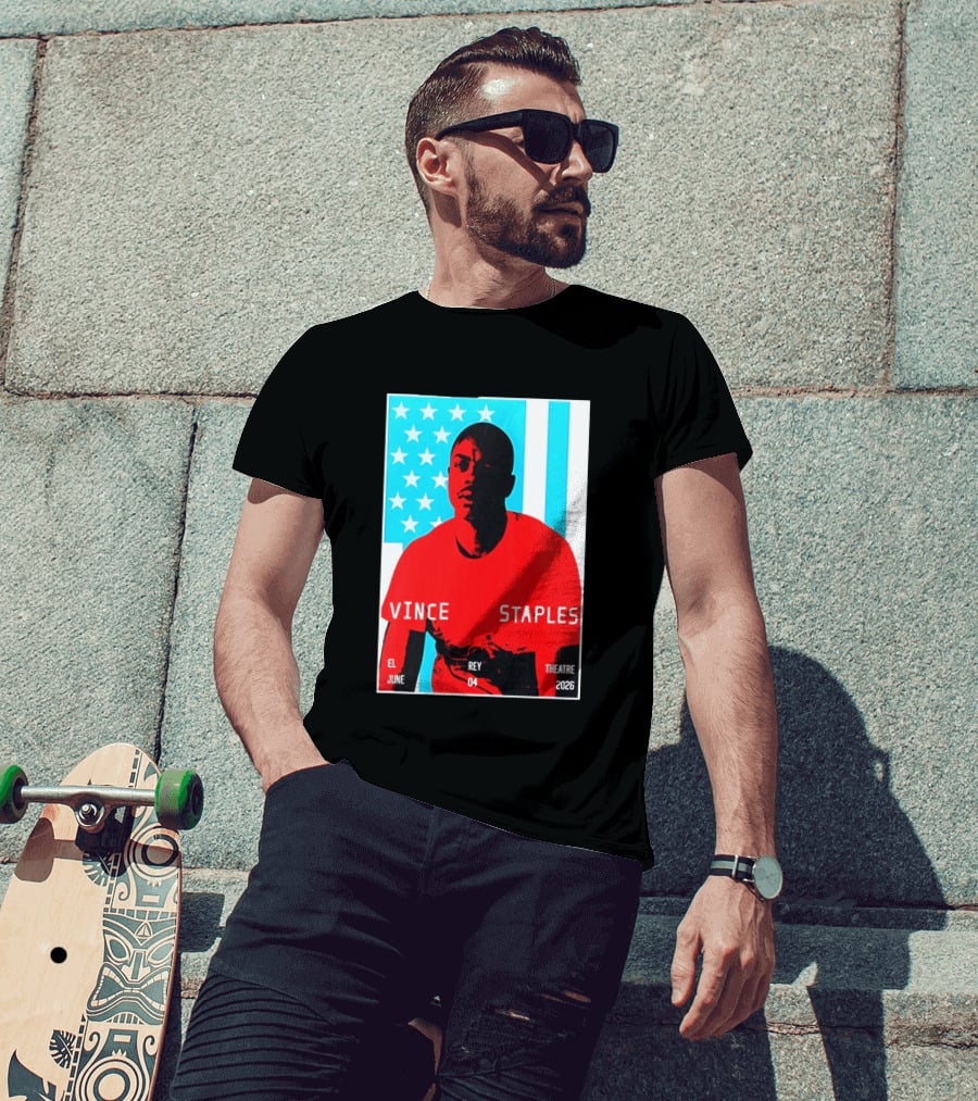 Vince Staples El Rey Theatre Los Angeles June 4 2026 T-Shirt