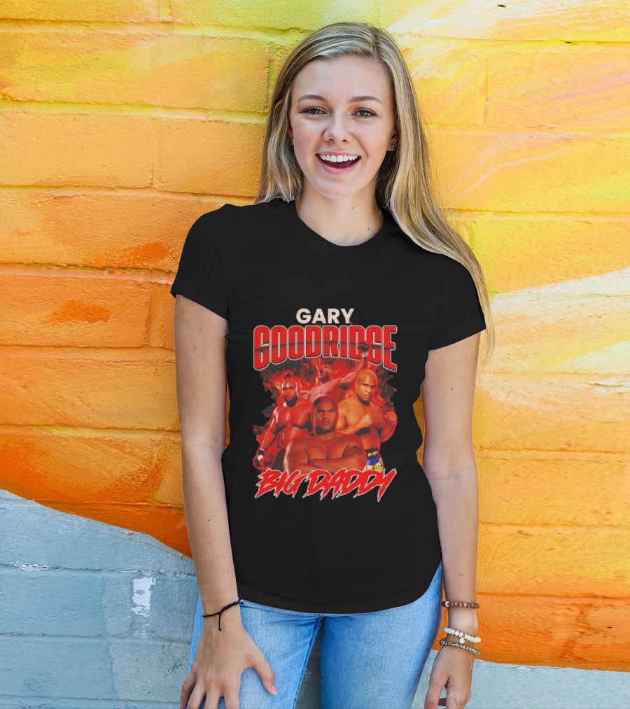 Gary Goodridge Big Daddy Red Flames Bootleg Rap T-Shirt
