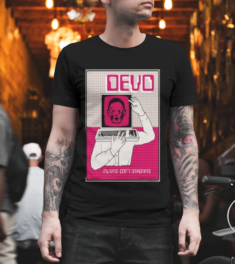 June 03 2026 Devo Concert Akron Civic Theatre Mutate Don't Stagnate T-Shirt
