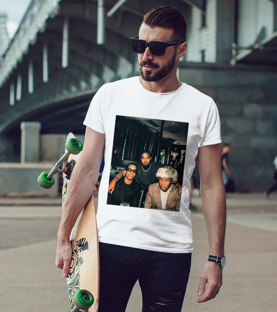 Kanye West Tyler The Creator A$AP Rocky Iconic Photo Collaboration T-Shirt