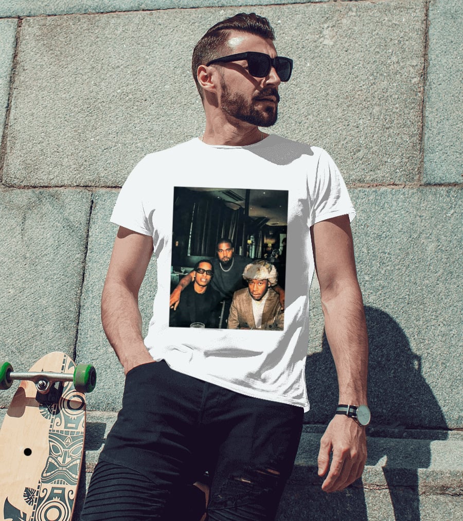 Kanye West Tyler The Creator A$AP Rocky Iconic Photo Collaboration T-Shirt