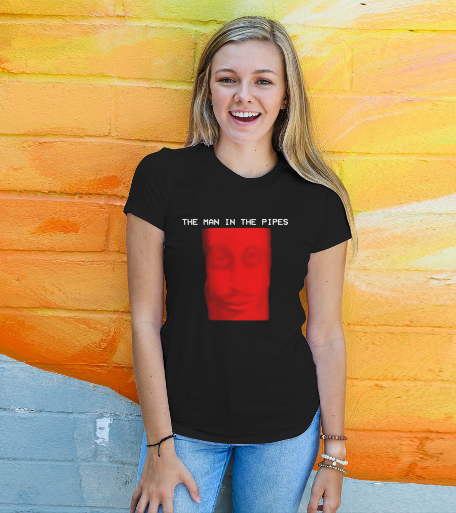 Scary Entity Red Face Man In The Pipes T-Shirt