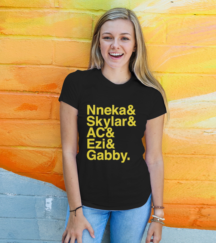 Nneka Skylar AC Ezi Gabby Seattle Storm WNBA 2025 Ampersand Stars T-Shirt