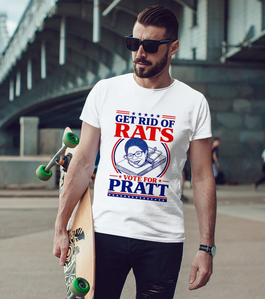 Get Rid Of Rats Vote For Pratt Political Campaign Humor T-Shirt