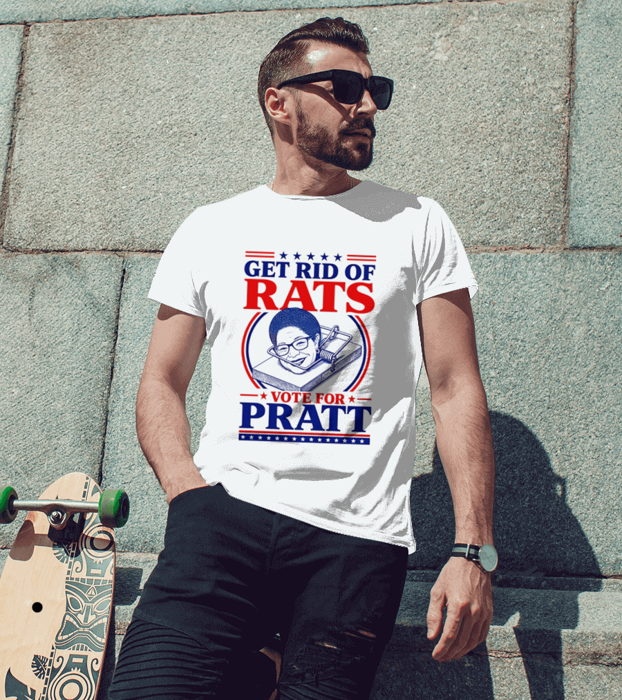 Get Rid Of Rats Vote For Pratt Political Campaign Humor T-Shirt