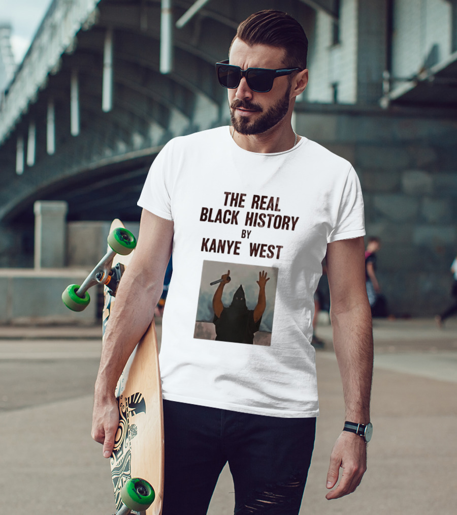 The Real Black History By Kanye West Mic Hands Up T-Shirt