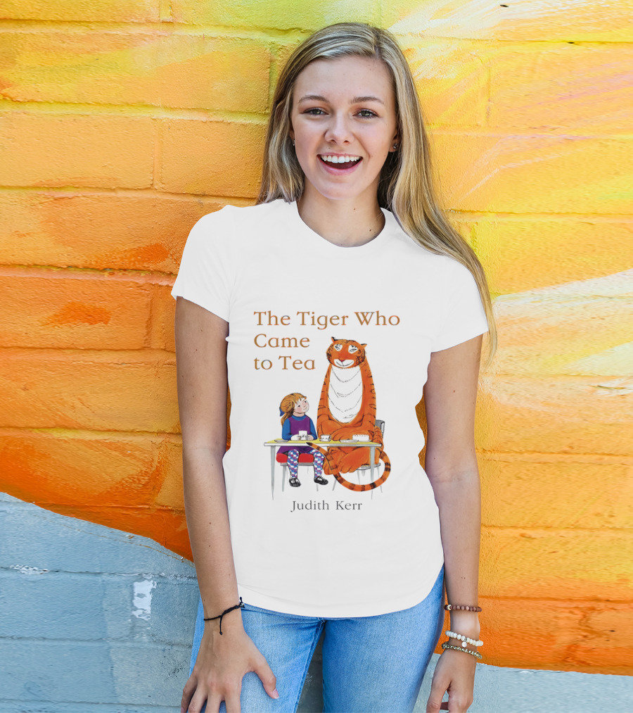 The Tiger Who Came To Tea Book Judith Kerr T-Shirt