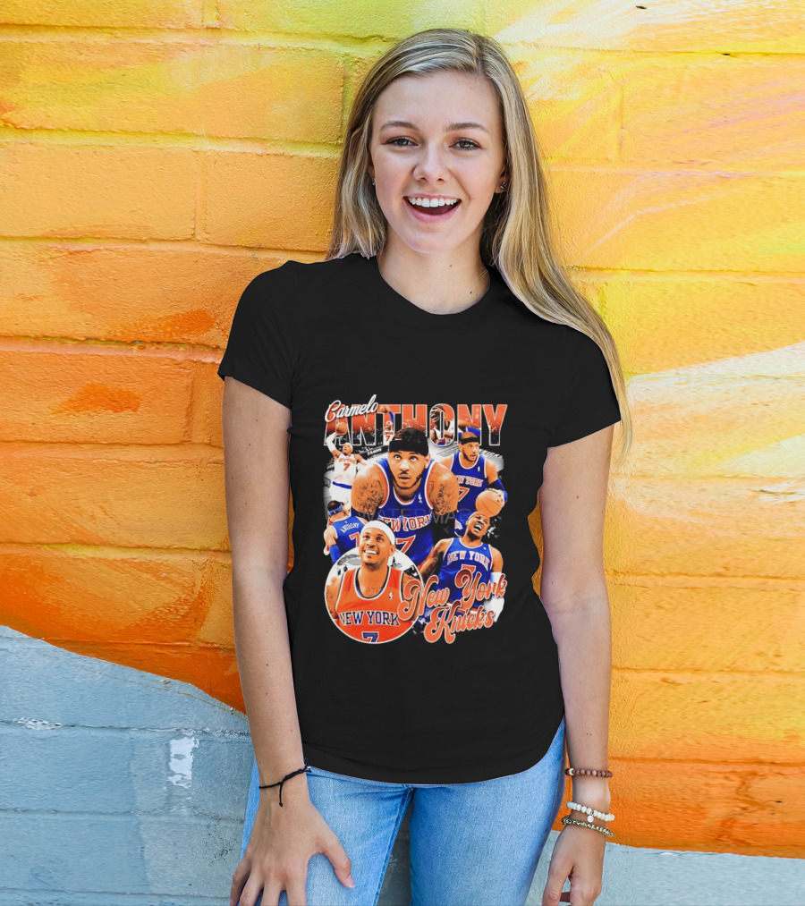 Carmelo Anthony New York Knicks NBA Basketball Legend Seven T-Shirt