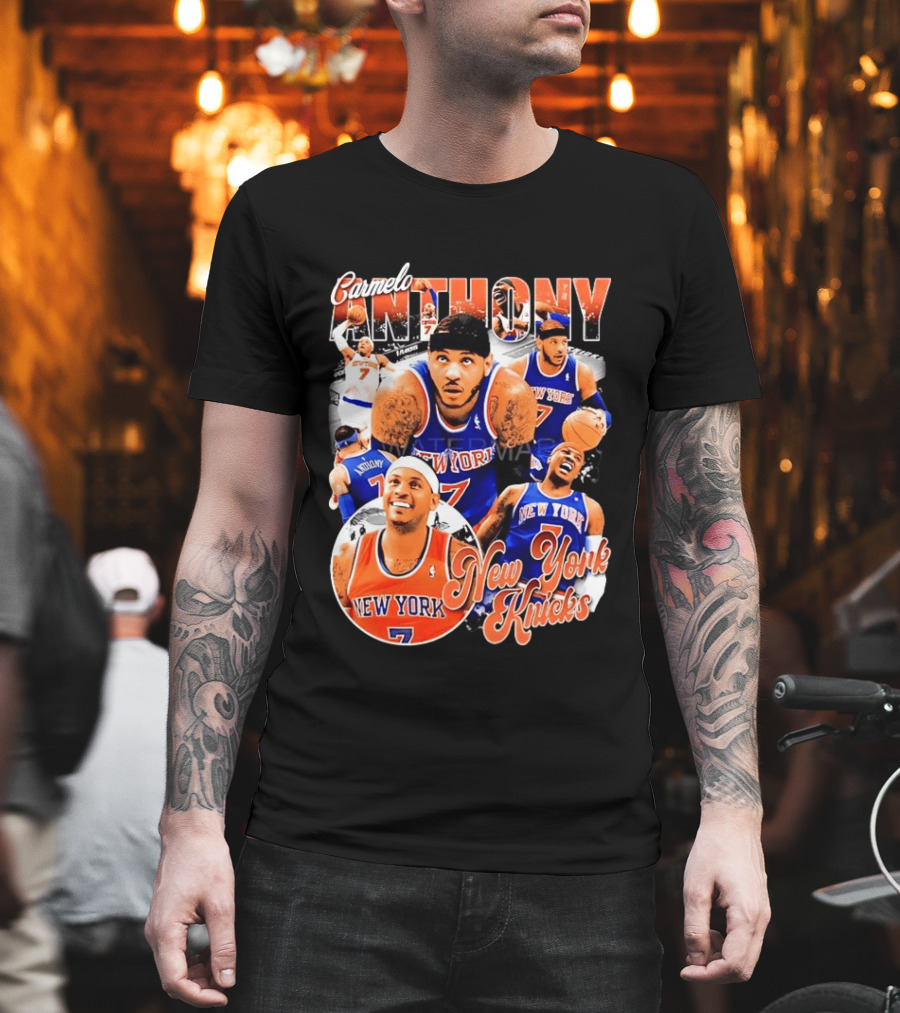 Carmelo Anthony New York Knicks NBA Basketball Legend Seven T-Shirt