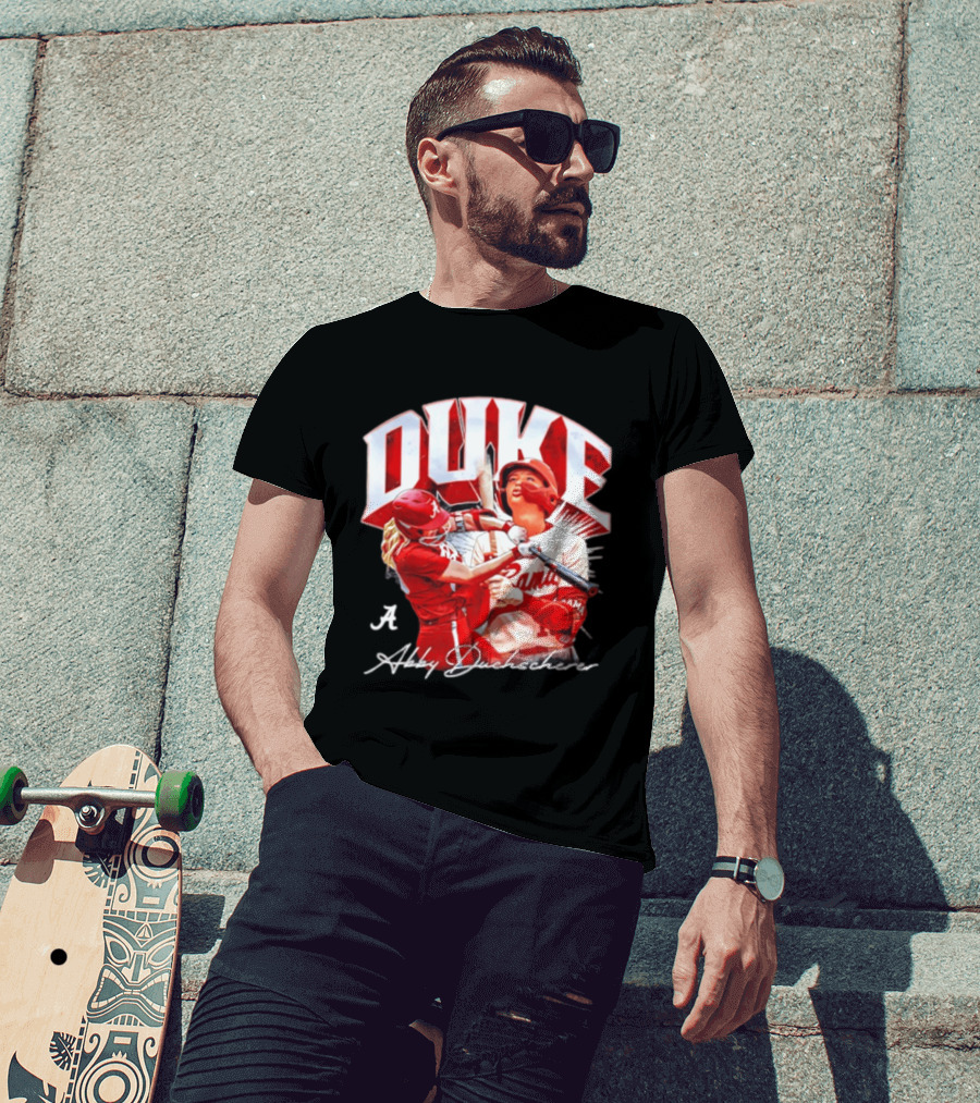 A Abby Duchscherer Alabama Crimson Tide Softball Duke T-Shirt