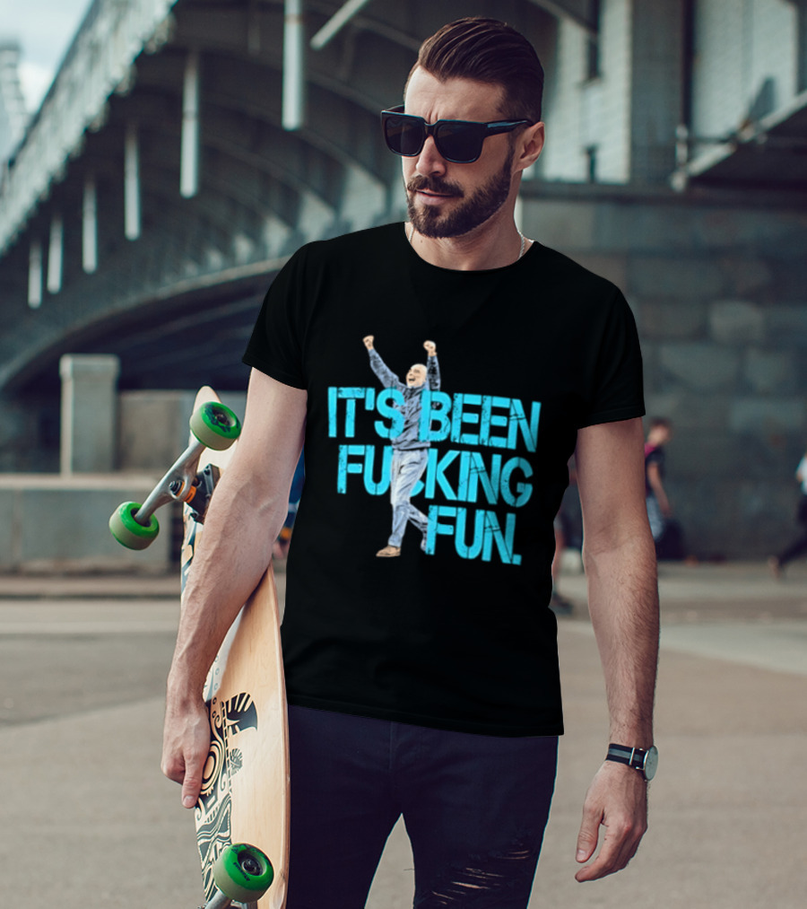 Pep Guardiola Manchester City It's Been Fucking Fun Celebration T-Shirt