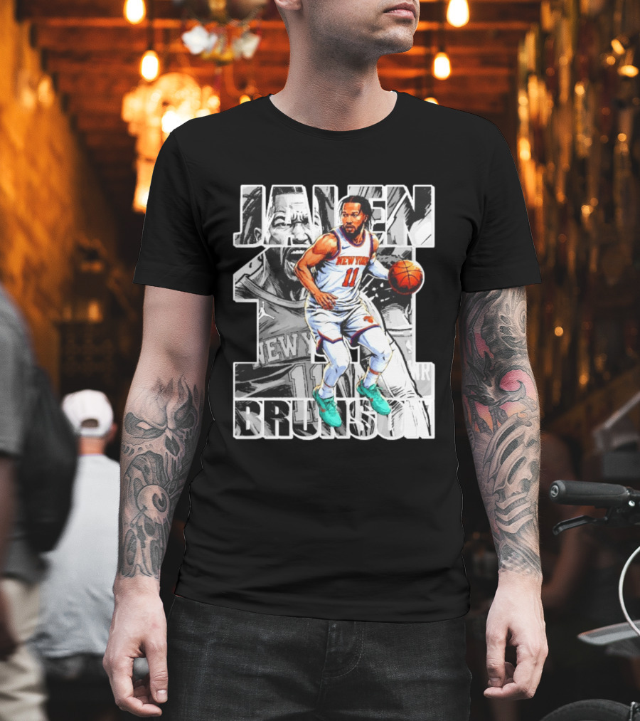 Jalen Brunson New York Knicks Manga Style Number 11 T-Shirt