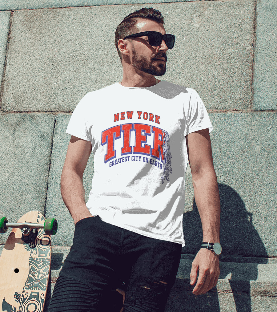 New York Tier Greatest City On Earth Knicks NBA T-Shirt