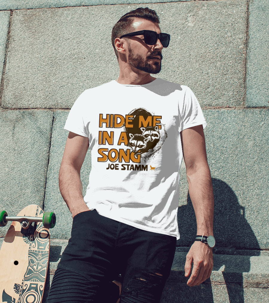 Hide Me In A Song Joe Stamm Raccoons Forest Nature T-Shirt