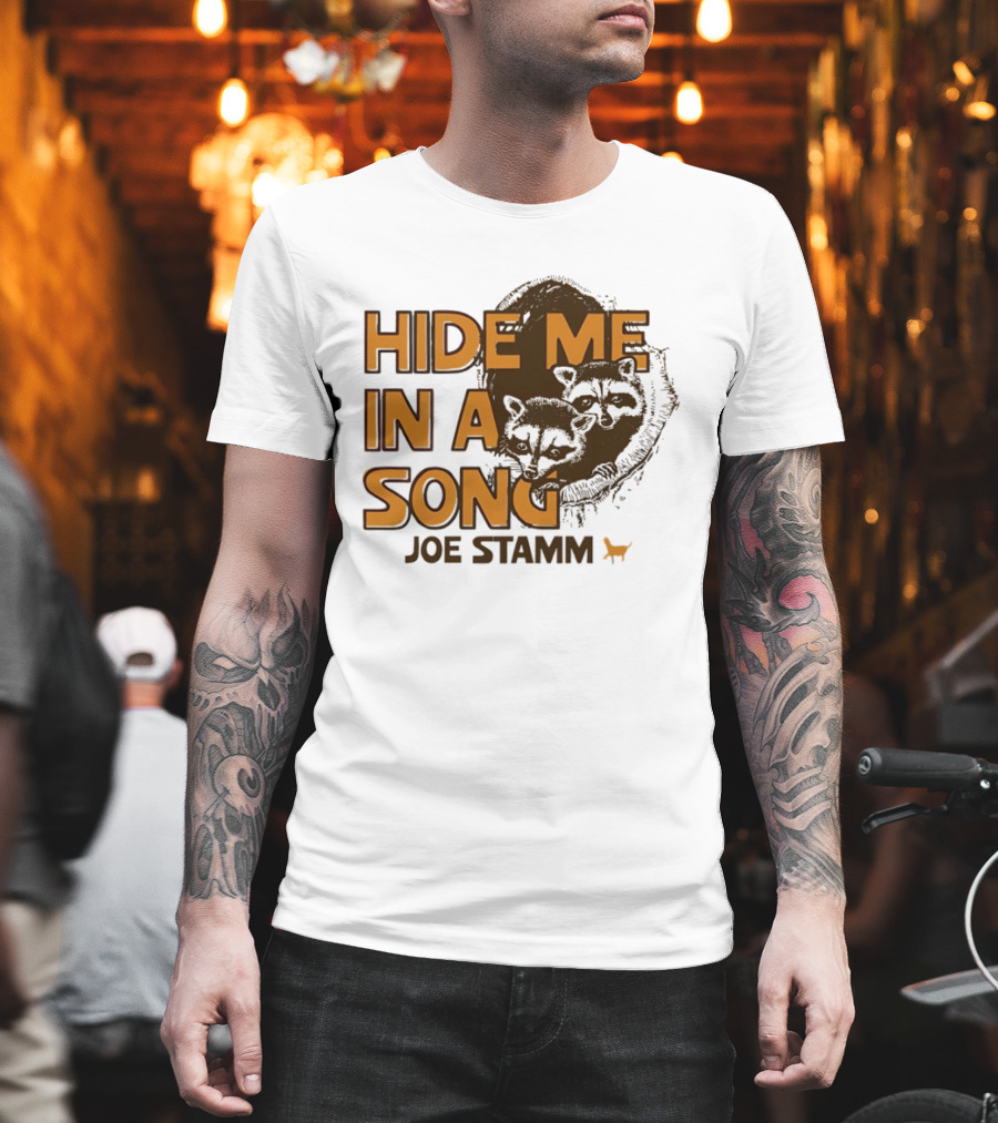 Hide Me In A Song Joe Stamm Raccoons Forest Nature T-Shirt