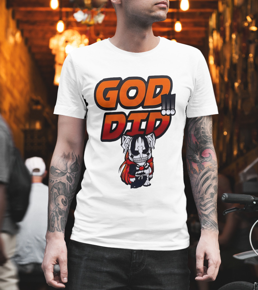 Ichigo Kurosaki God Did Bleach Anime Chibi T-Shirt