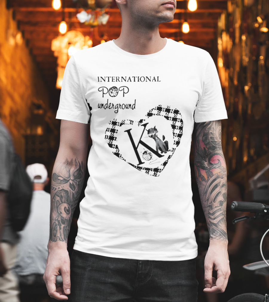 International Pop Underground K Records Cat Yarn Indie Music Label T-Shirt
