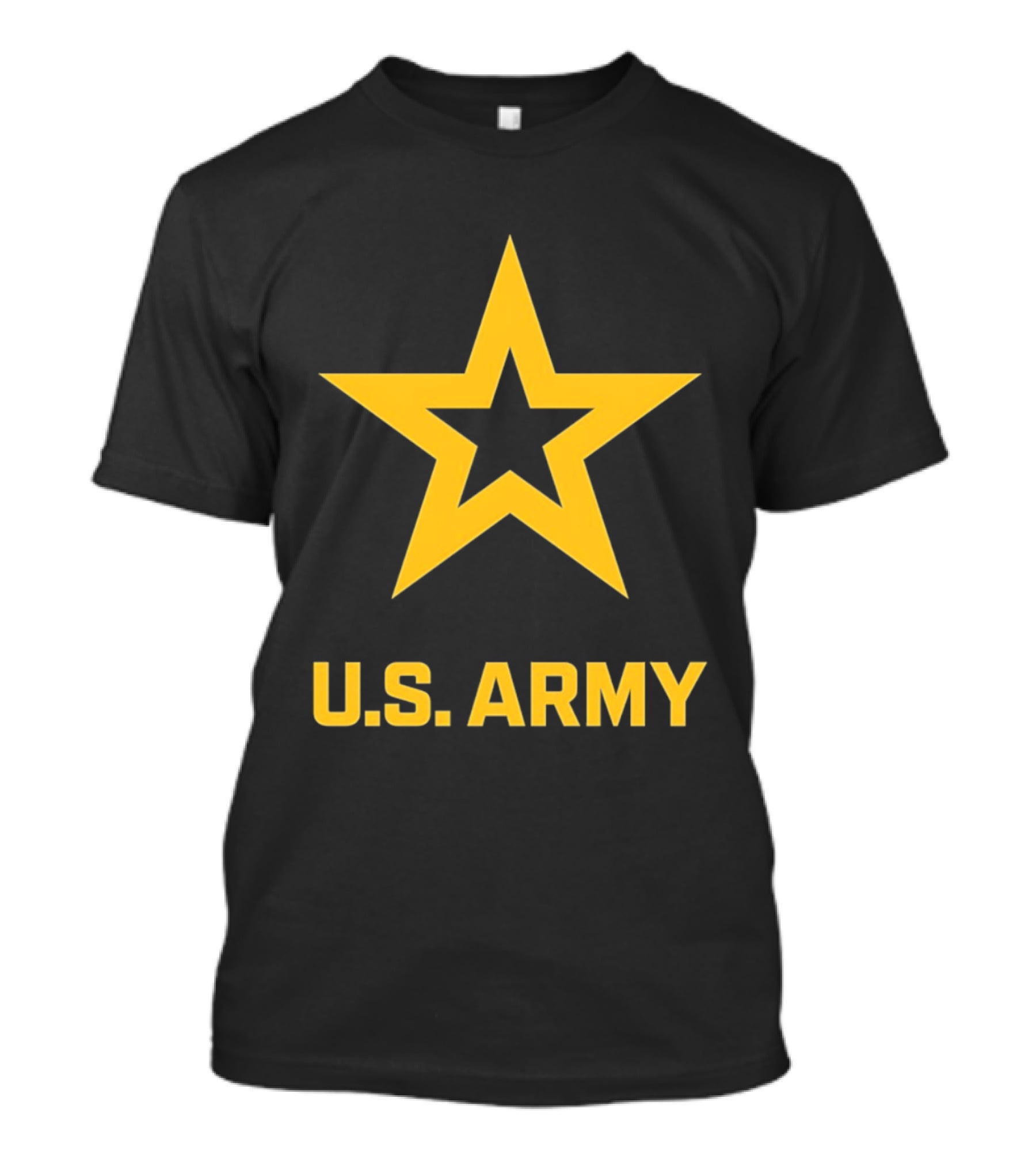 U.S. Army Yellow Star Emblem Service Support T-Shirt