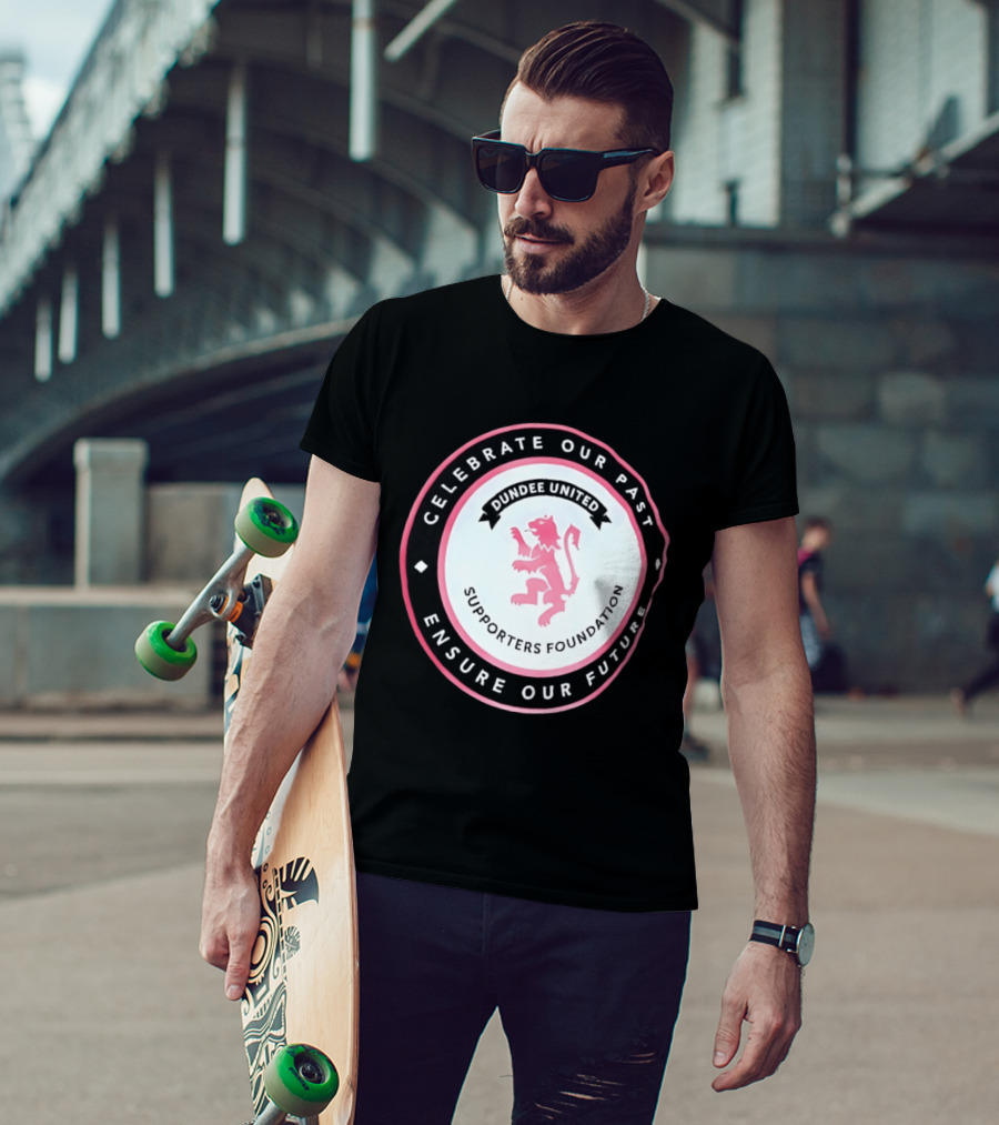 Dundee United Celebrate Our Past Ensure Our Future Supporters Foundation Lion Crest T-Shirt