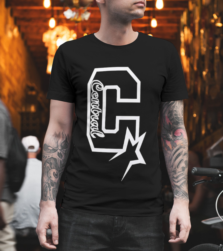Centrual Word Letter C With Star T-Shirt