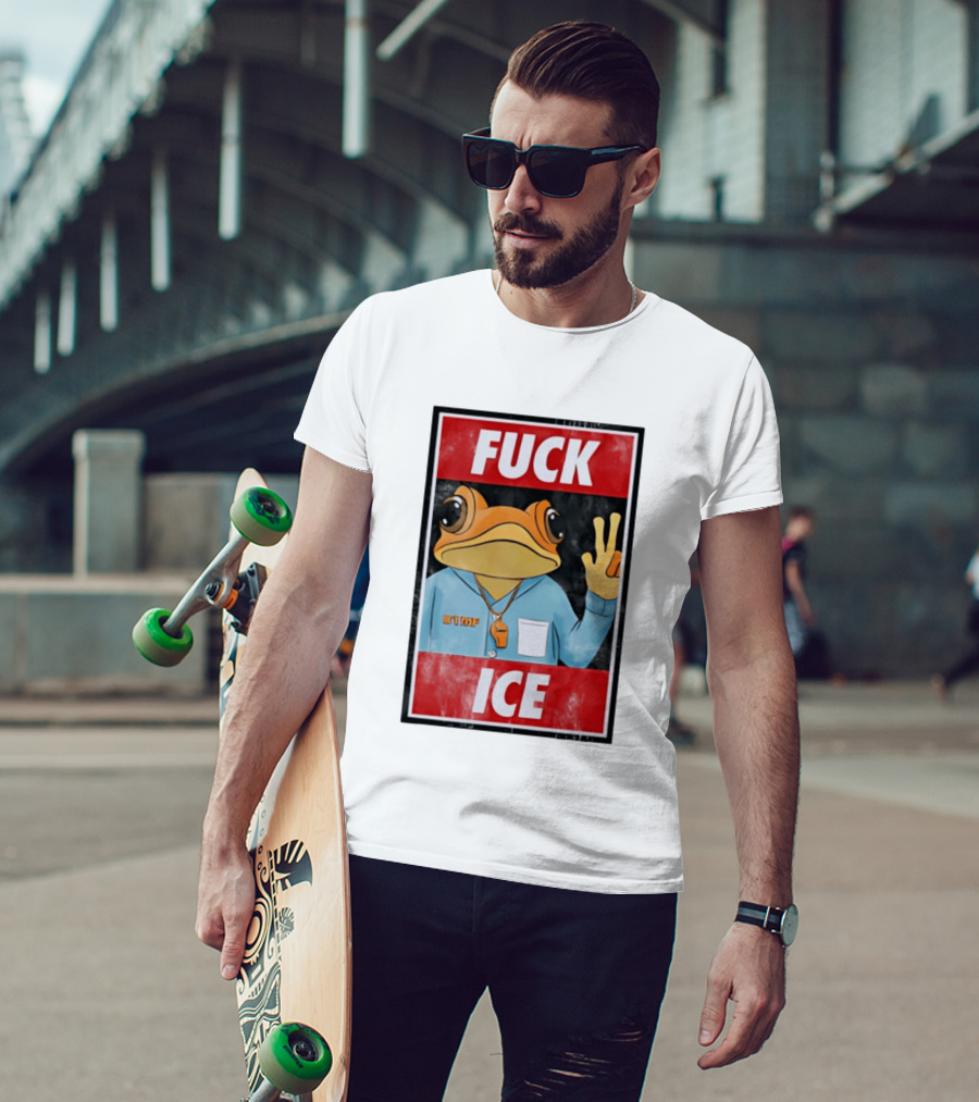Fuck ICE DTMF Frog Whistle New York Knicks Player Basketball Sports T-Shirt