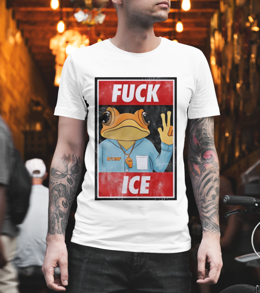 Fuck ICE DTMF Frog Whistle New York Knicks Player Basketball Sports T-Shirt