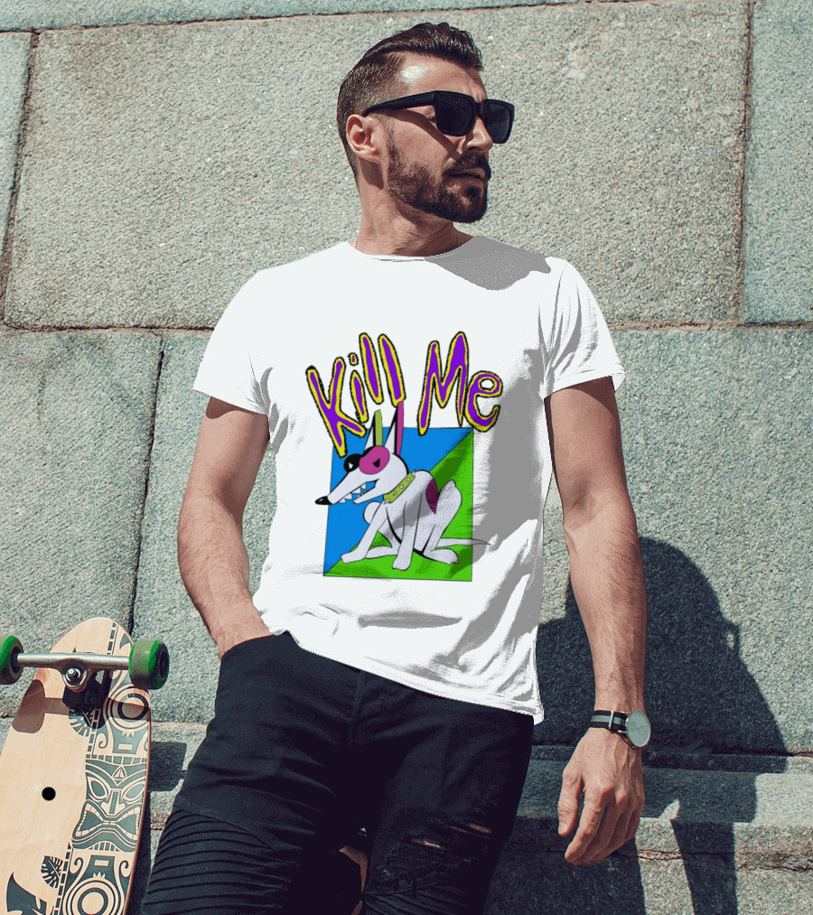 Kill Me Spuds MacKenzie Dog 1980s Pop Culture T-Shirt