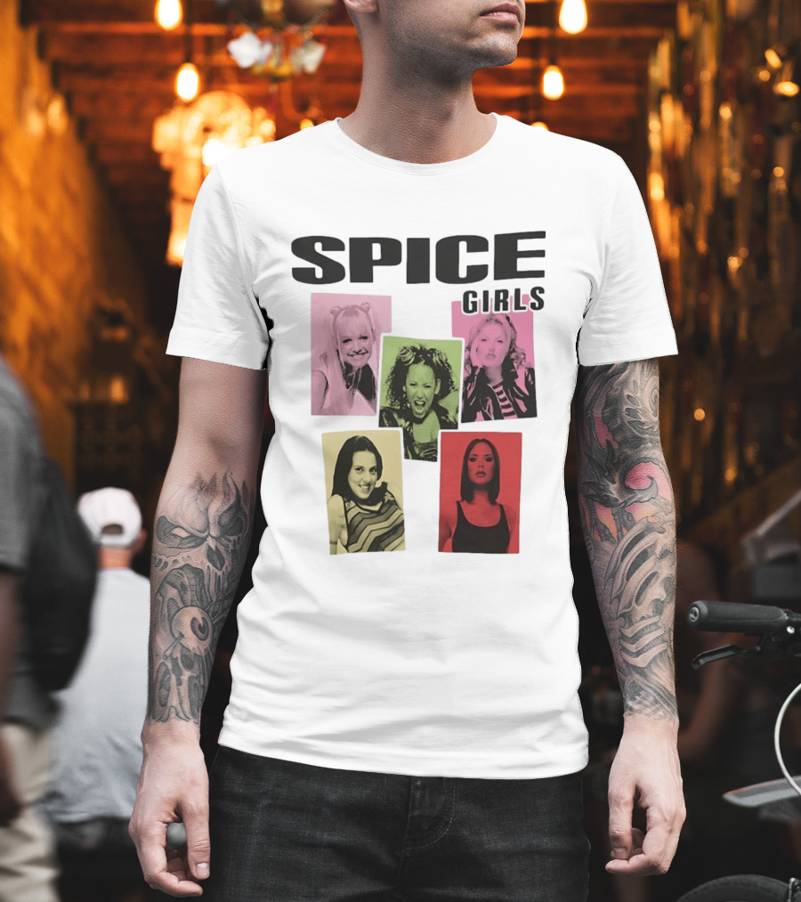 Spice Girls Emma Mel B Geri Mel C Victoria T-Shirt