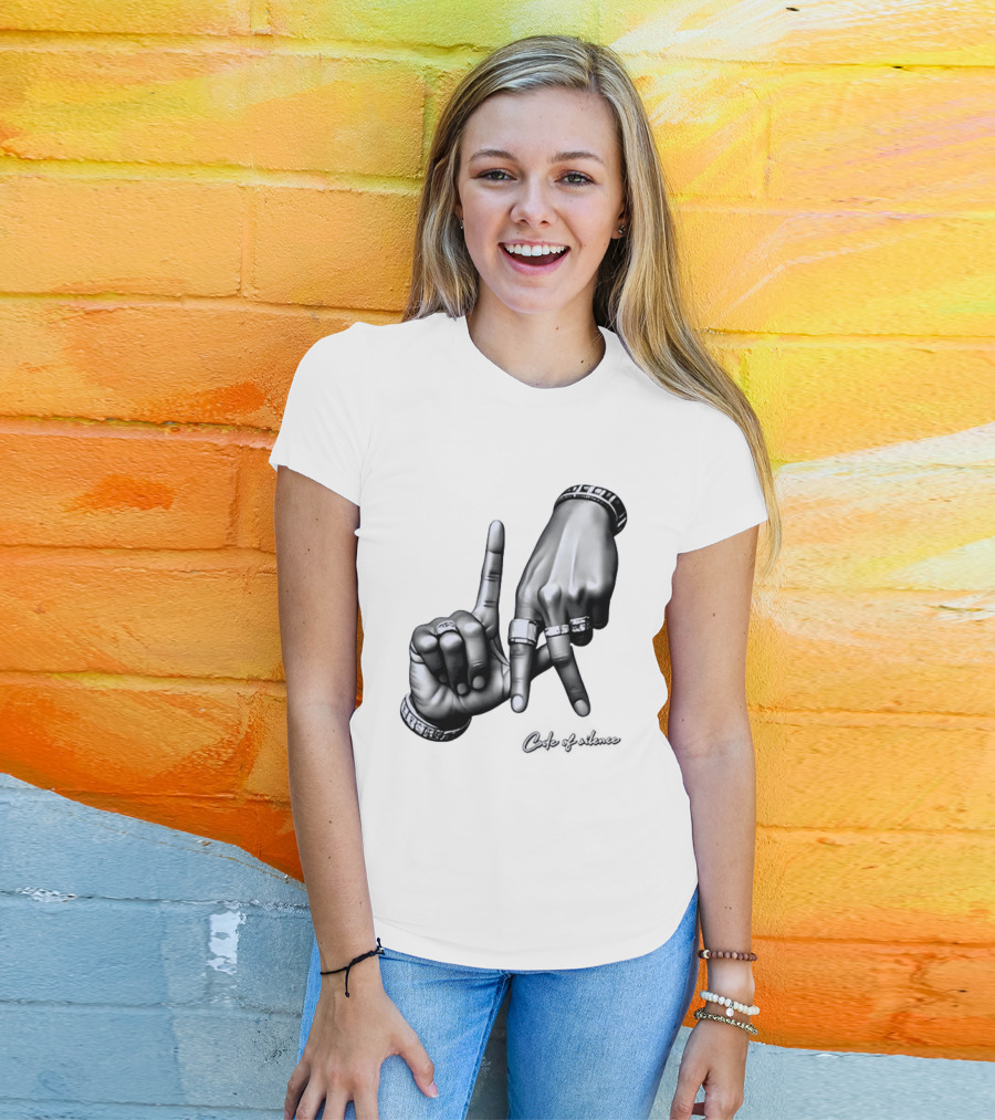Code Of Silence LA Hand Gesture T-Shirt