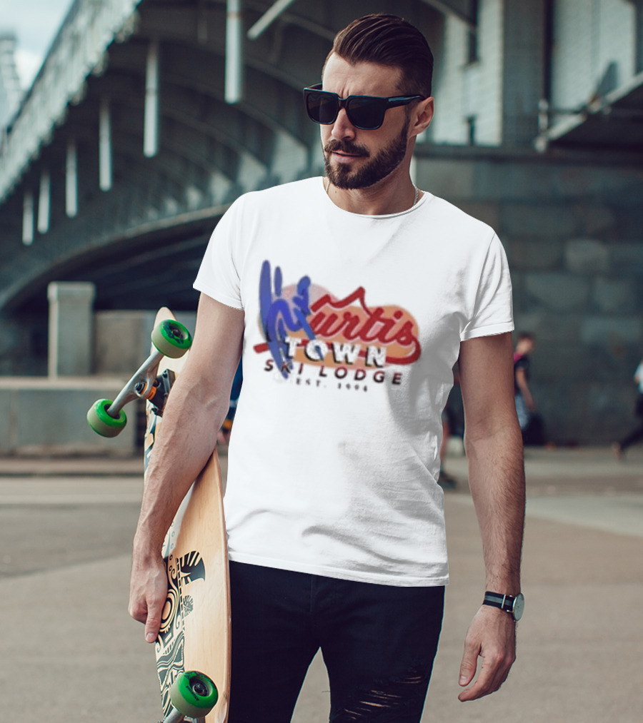 Kurtis Conner Ski Lodge Est 1994 Retro Winter Lodge T-Shirt