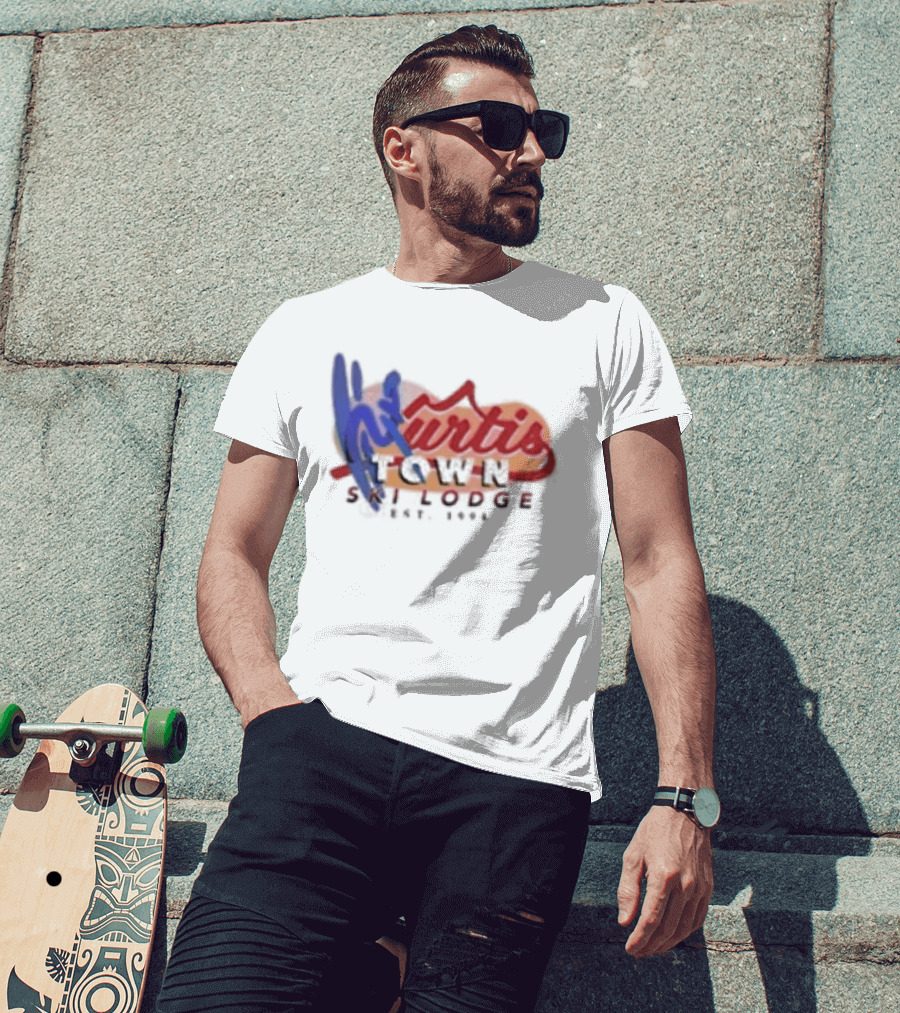 Kurtis Conner Ski Lodge Est 1994 Retro Winter Lodge T-Shirt