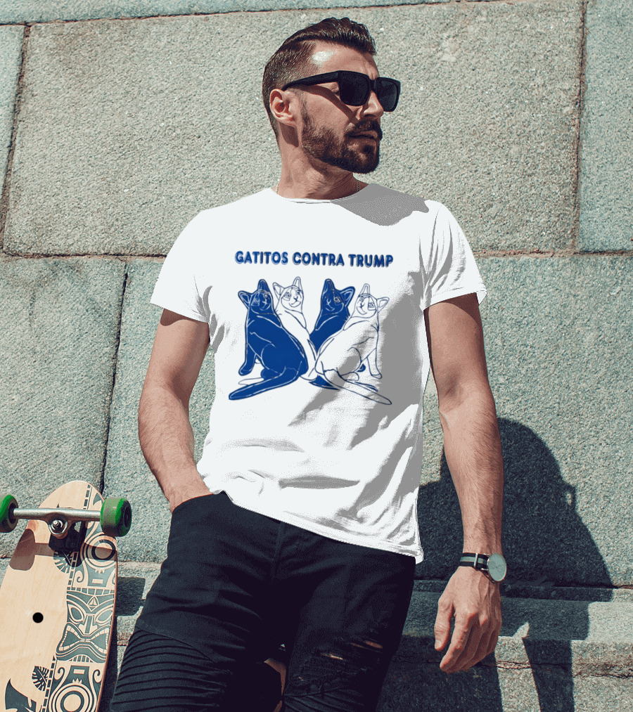 Gatitos Contra Trump Sphynx Cats T-Shirt