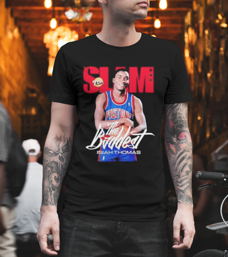 Slam Isiah Thomas The Baddest Pistons T-Shirt
