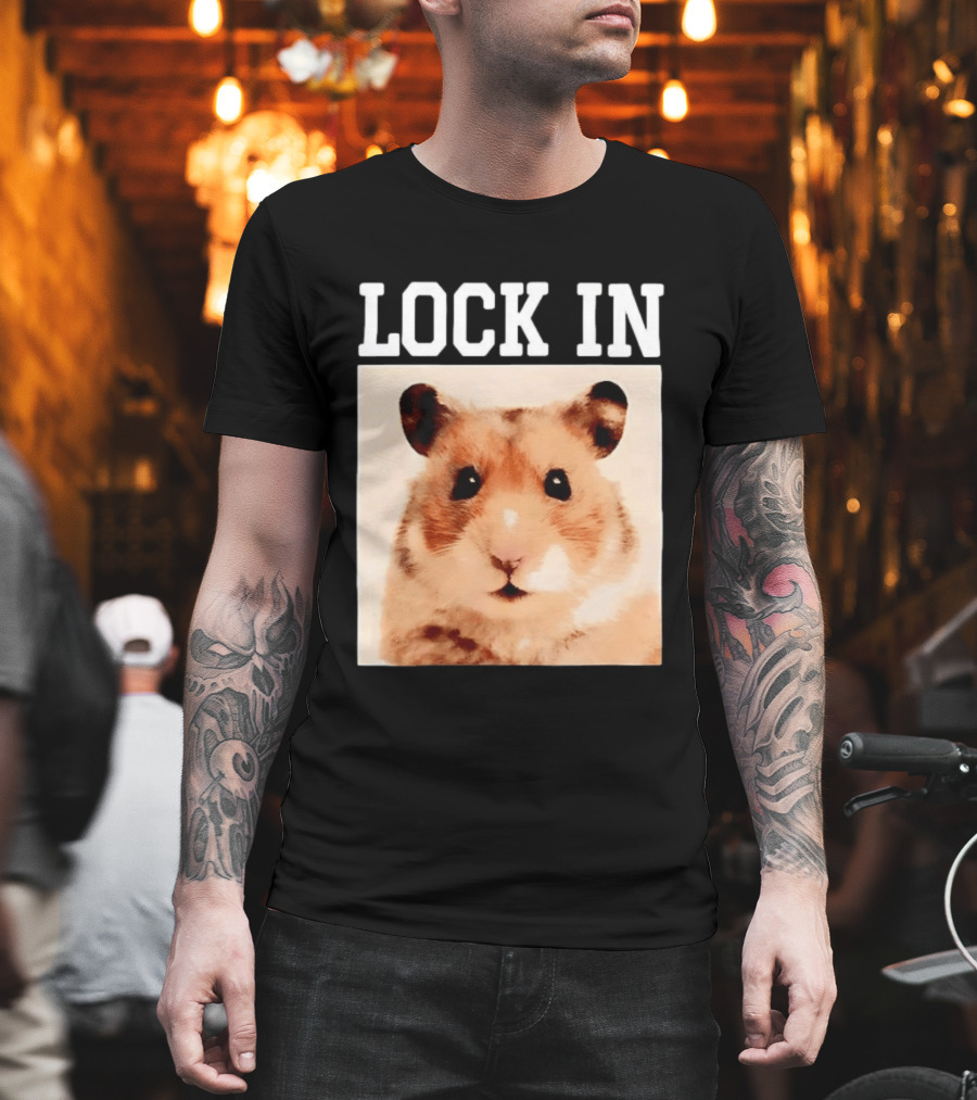 LOCK IN Hamster Cute Adorable Pet Animal T-Shirt