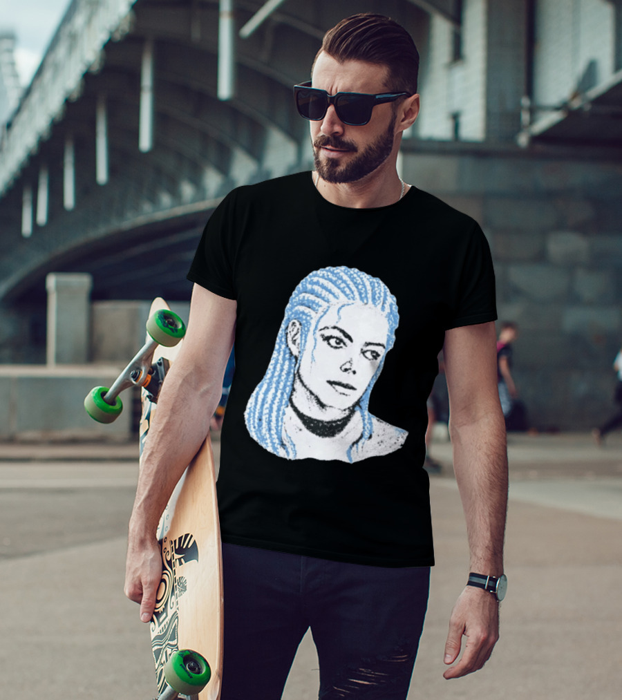 Iceman And MJ Braided Style Fusion T-Shirt