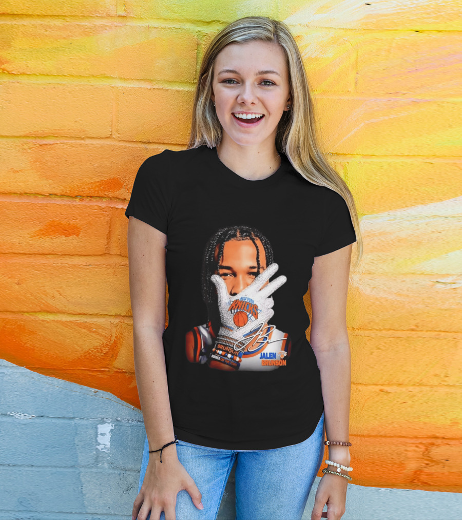 New York Knicks Jalen Brunson Iceman Burner Signature Basketball Player T-Shirt