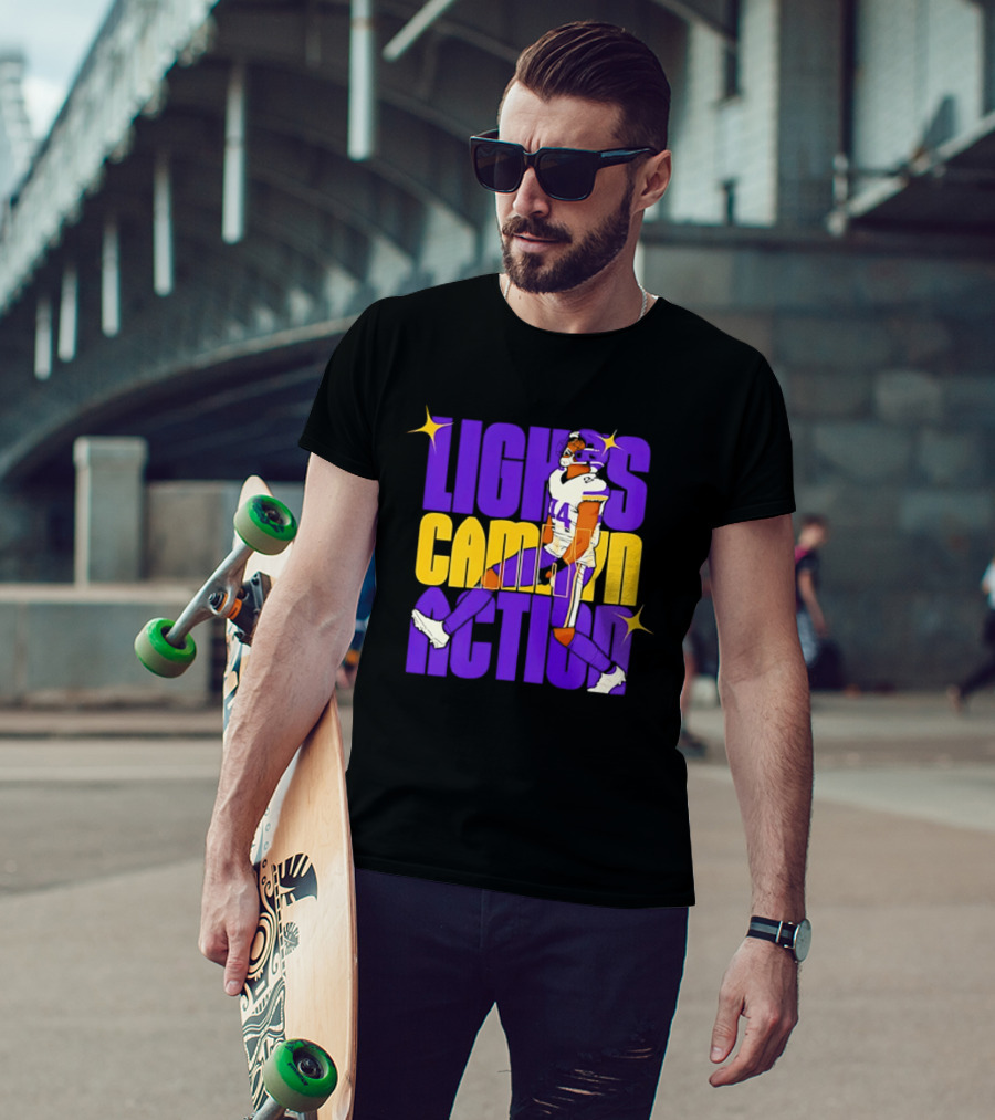 Lights Camryn Action Minnesota Vikings Player 14 T-Shirt