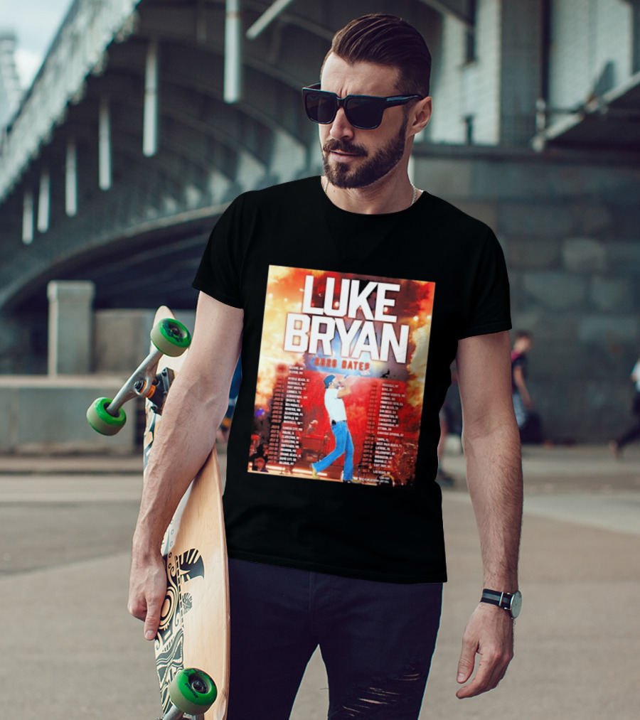 Luke Bryan 2026 Dates Tour Cities Concert Events T-Shirt