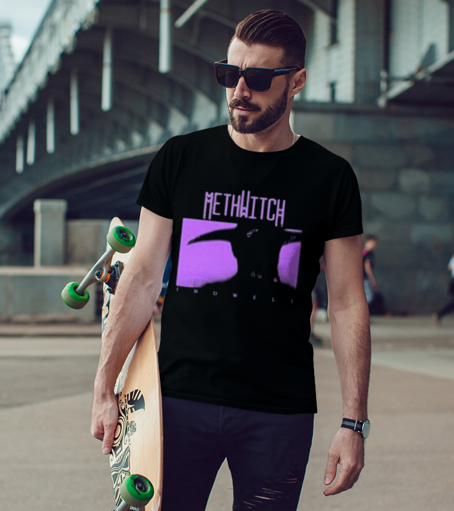 Methwitch Digital Well Records Indwell Mirror T-Shirt