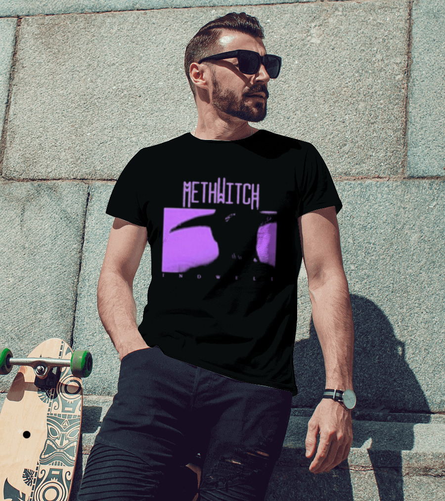 Methwitch Digital Well Records Indwell Mirror T-Shirt