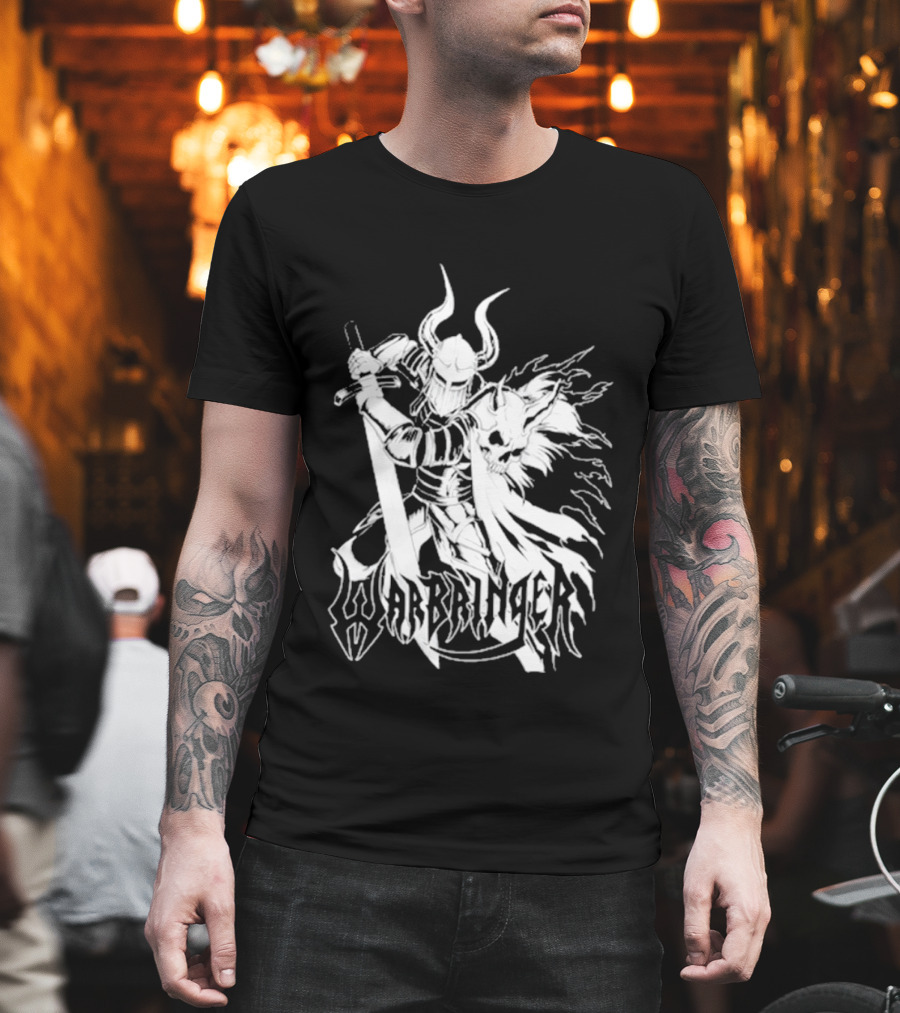 Warbringer Tour 2026 Viking Warrior Fantasy Art With Horned Helmet And Axe T-Shirt