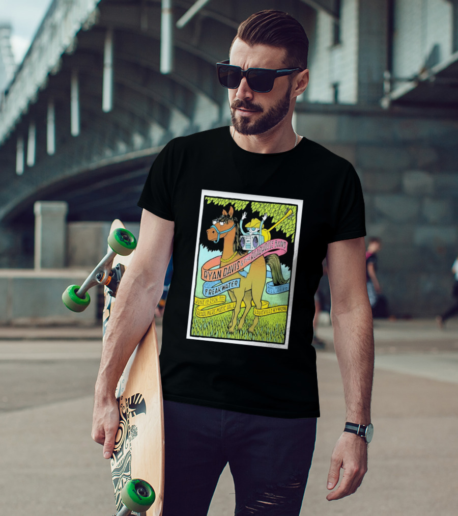 Ryan Davis And The Roadhouse Band Freakwater Opener June 18 2026 Headliners Music Hall Louisville KY Real Music All Ages T-Shirt