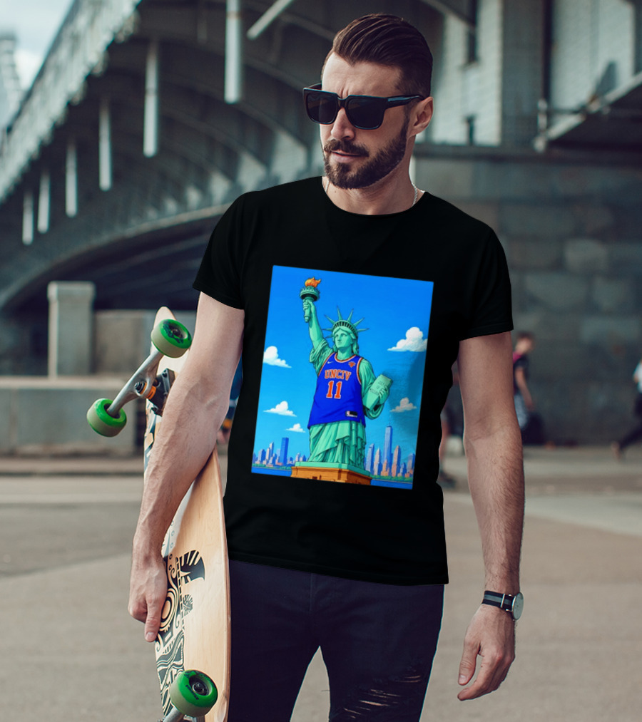 UNCIV 11 Jersey On Statue Of Liberty New York Knicks T-Shirt
