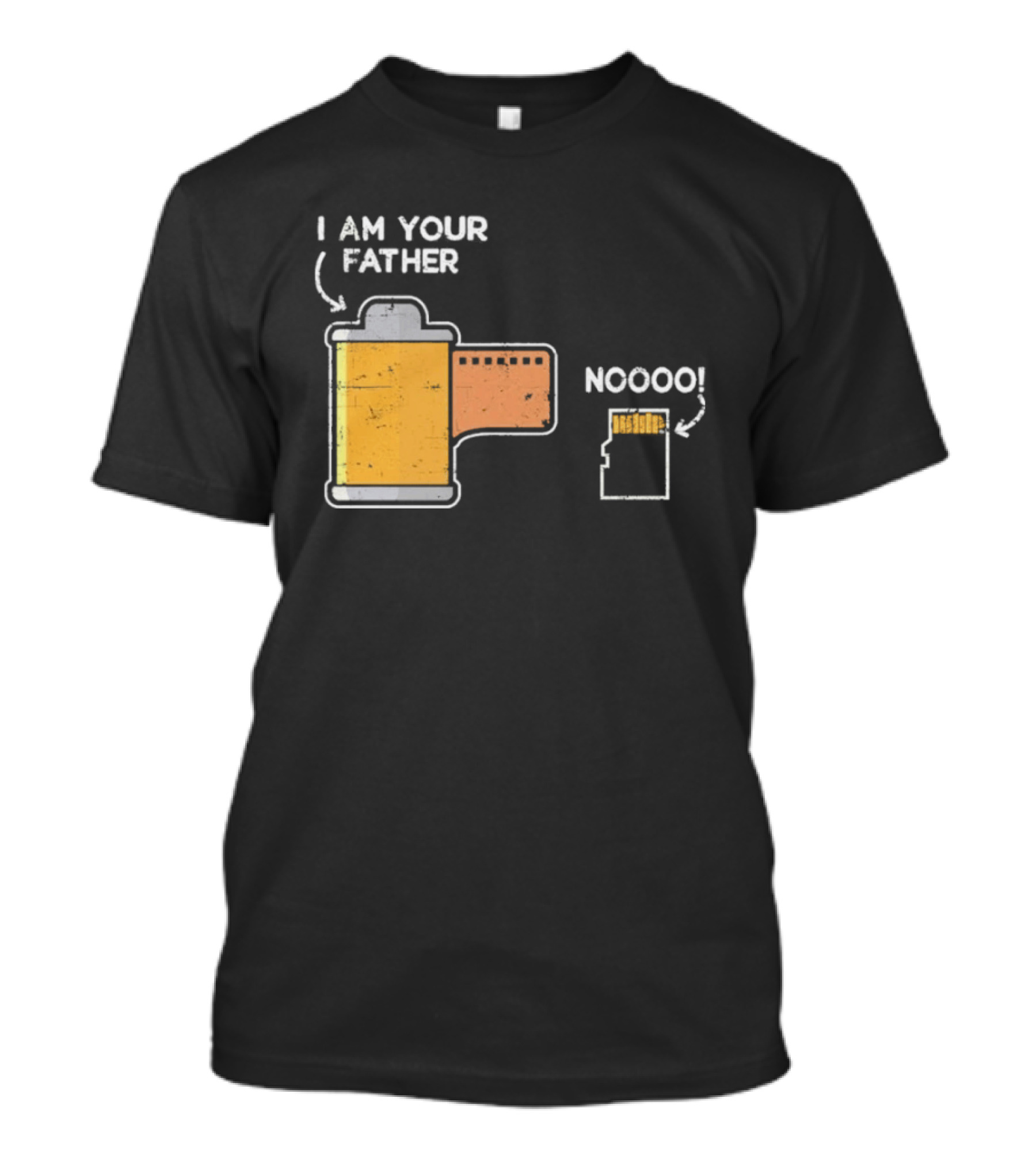 I Am Your Father Nooo Film Roll Memory Card Humor T-Shirt