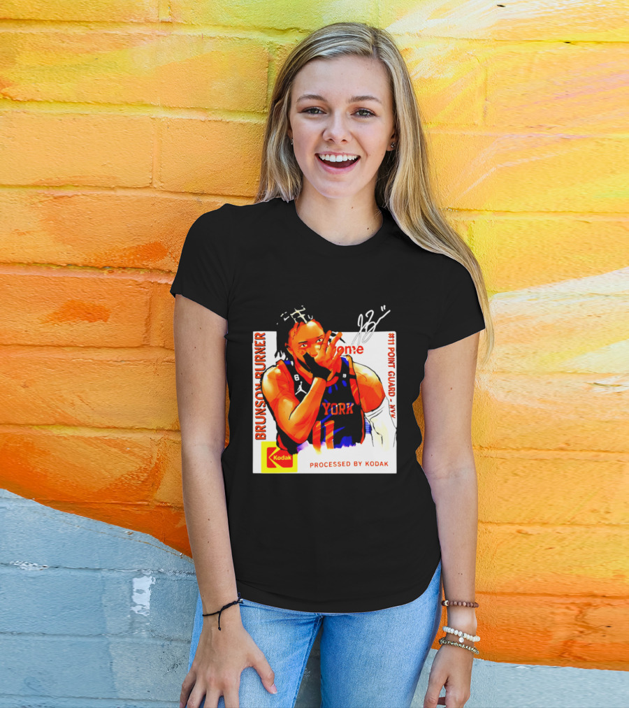 Jalen Brunson Burner New York Kodak #11 Point Guard NYY T-Shirt