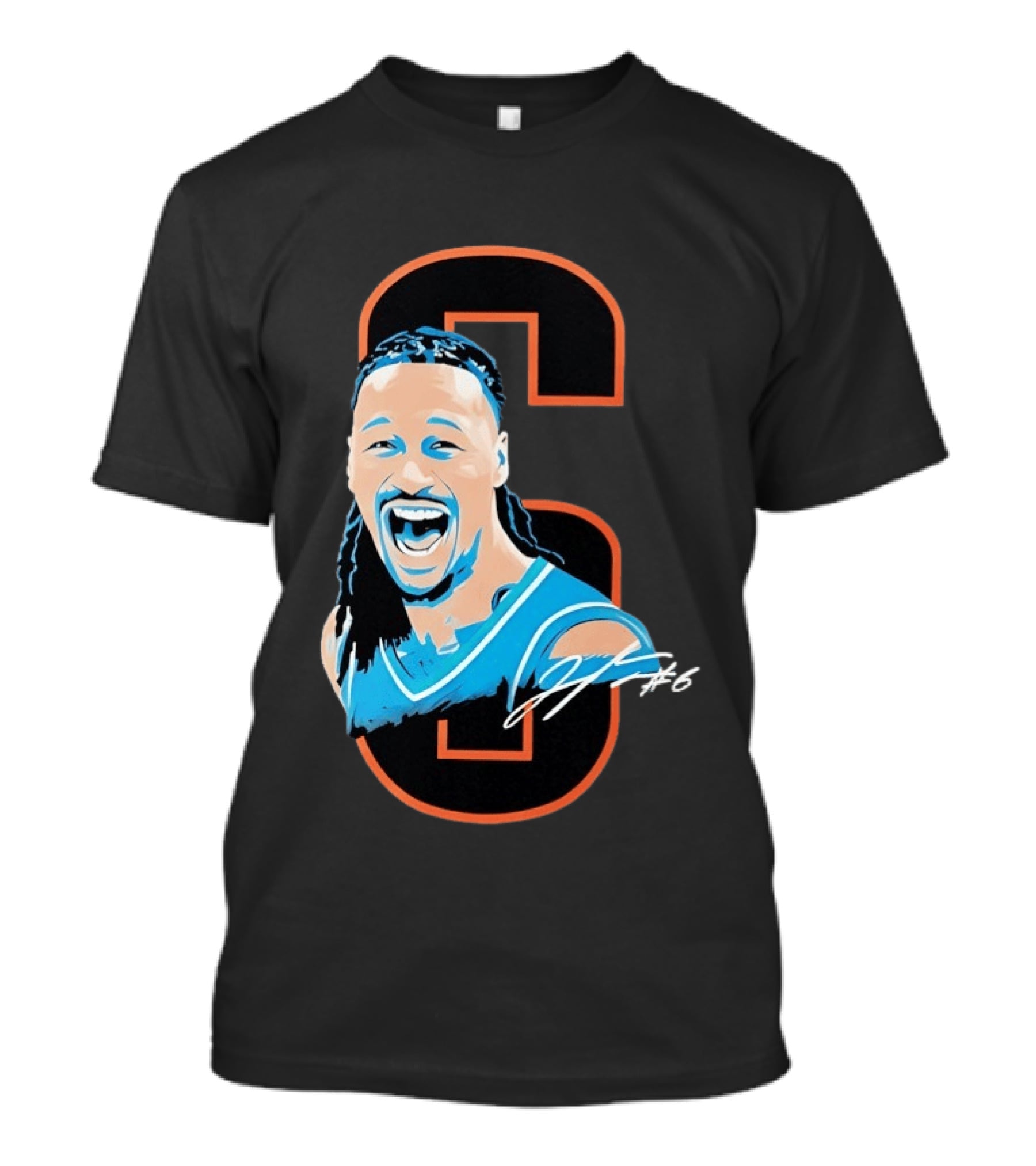 Jaylin Williams Number 6 Oklahoma City Thunder Basketball Signature T-Shirt