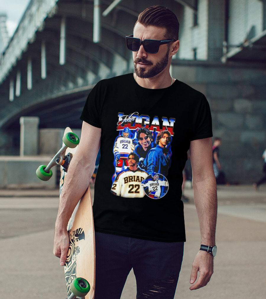 John Logan Briar 22 Hockey Collage T-Shirt