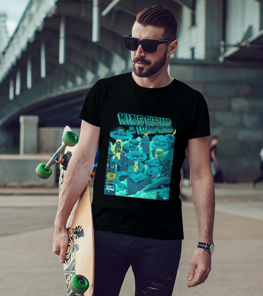 King Gizzard And The Lizard Wizard Forest Hills Stadium New York 2026 Event Reptilians Vs Alienoids August 20 21 T-Shirt
