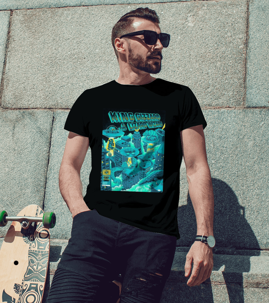 King Gizzard And The Lizard Wizard Forest Hills Stadium New York 2026 Event Reptilians Vs Alienoids August 20 21 T-Shirt