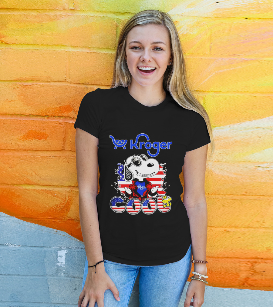 Kroger Snoopy USA Cool 250th Celebration T-Shirt